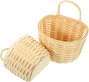 1set Woven Wall Basket for Kitchen Storage Rustic Hanging Basket for Eggs Garlic and Fruits Space-saving Storage for Home Decor Multi-functional Kitchen Organizer