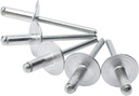 ISPINNER 50pcs Large Flange Aluminum Blind Rivets, Pop Rivets