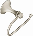 Moen DN7708BN Lounge Collection Single Post European Toilet Paper Holder with Hardware, Spot Resist Brushed Nickel