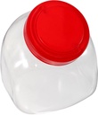 Sturdy Plastic Candy Jars with Lids Ideal for Cookie Jars Display Containers 1500ml Capacity Random Color