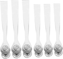 6 Pcs Stainless Steel Food Tongs Heat Resistant Ergonomic Design Lightweight Serving Clips for Bbq Kitchen and Outdoor Use