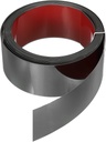 HARFINGTON Metal Wall Trim 13.1ft x 2.36" Peel and Stick Molding Trim Self Adhesive Stainless Steel Electroplate Finish Metal Strip Trim for Wall Ceiling Mirror Frame Border Edge, Black