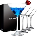 JEKOSEN Crystal Martini Cocktail Glasses 9 Ounce Set of 4 With Premium Gift Box Premium Strong Lead-Free Clear for Bar Martini