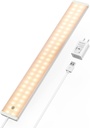 ASOKO Dimmable LED Under Cabinet Lighting with Touch Switch, UNO PRO-TS Series, USB Plug-in Led Light Bar, Under Counter Led Lighting for Kitchen(Warm White 3000K)