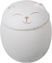 Toyvian Cute Cat Ceramic Storage Jar Sealed Tea Canister for Home Decor Decorative Cookie Jar for Nuts and Condiments PET Cremation Urn Cat Face