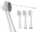 Replacement Brush Heads for Waterpik Sonic Fusion 2.0 - Flossing Toothbrush Head for Water pik with Color-Coded Rings & Hygienic Caps - 3 Pack White Soft Bristles - Compact Size