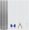 Hardware Cloth, 1/2 inch 16inx30ft 21GA Hot-dip Galvanized Wire Mesh, Wire Fence, Chicken Wire Mesh,Poultry Farming, Garden Fence,Wire Mesh, Tree Protection, Gopher Wire, Rabbit Wire.