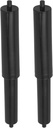2Pcs Black Toilet Paper Holder Rollers Replacement Spindle Spring Loaded Tissue Holder Rods for Easy Installation