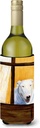 Caroline's Treasures SS8542LITERK Bull Terrier Wine Bottle Hugger Bottle Cooler Sleeve Hugger Machine Washable Collapsible Insulator Beverage Insulated Holder