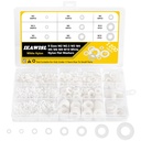 1200Pcs Nylon Flat Washers for Screws Bolts, White Plastic Washers, M2 M2.5 M3 M4 M5 M6 M8 M10 for Household & Commercial