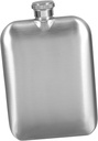 PRETYZOOM 6oz Vintage Stainless Steel Flask Portable Matte Finish Hip Flask for Outdoor Travel and Sports Compact Liquor and Whiskey Carrier