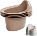 4 PCS Replacement Inserts Compatible with BabyBjörn Potty Chair - Removable Inner Bowl Replacement, Comfortable and Easy to Clean, Toilet Training Potty Accessories, Grey (Only Inserts)