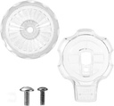 Shower Knob Replacement Set, Plastic Temperature and Volume Handle Replacement Shower Faucet Handle Shower Volume Control Handle Compatible with Mixet Bathtub and Shower Knobs