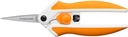 Fiskars Micro-Tip Spring Assisted Scissors, Precision Cutting Stainless Steel Blades, Comfort Handle, Cut Details in Fabric, Sewing Scissors and Arts and Crafts Tools