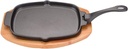 Skillet Pan Frying Pan Preseasoned Cast Iron Grill Pan Fat Free Fryer Cast Iron Coated Reversible Griddle Pan Skillet Nonstick Griddle Pan for Gas Induction and Electric H