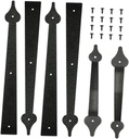 1Set Durable Garage Door Hinges Practical Cabinet Door Hinges Easy Installation with Tools Workmanship for Smooth Operation High Hardness for Use