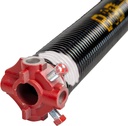 Garage Door Torsion Spring, High-Durability Coating, 16,000 Cycles Minimum. One Spring RED ONLY (RW) (0.218X2"X24")