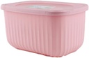 Vibrant-Colored Food container with Lid (Pink, 1350ml)