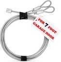 Garage Door Cables for 7 ft Door – 8 ft 6 inch Long, Heavy-Duty Steel Galvanized Cables Pack of 2 | Rust-Proof Corrosion-Resistant Garage Door Cable Replacement Kit, Halloween Skeleton Accessories