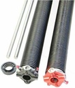 SS Pair of 234 X 2" X 24" - 38" Garage Door Torsion Springs with Winding Bars - Size 35.5