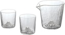 タジマガラス(Tajimaglass) 藍花 Chilled Sake Set, Mount Fuji