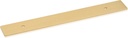 QOGRISUN 5-Pack Solid Brass Cabinet Pulls Back Plates, Rectangle Cabinet Pulls BackPlates,6-1/4-Inch Hole Center, 9-Inch Total Length for Cabinet Hardware, Brushed Brass Finish