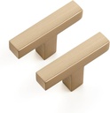 Ravinte Cabinet Handles Solid Slim Champagne Bronze 30 Pack Single Hole Square Bar Drawer Handles Kitchen Cabinet Pulls Drawer Kitchen Cabinet Hardware