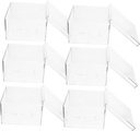 Box for Tiramisu Mousse Cake 6pcs Mini Cake Boxes Portable Tiramisu Cake Carrier Smooth Surface