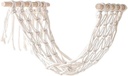 Ciieeo Hanging Basket for Kitchen Multi-function Bohemian Cotton Rope Storage for Fruits Vegetables and Snacks Stylish Decorative Organizer Banana Hook for Home