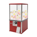 25-Cent Mini Vending Machines, Candy Machine Dispenser Gashapon Machine, Commercial Big Capsule Gumball Machine for Kids Game Toy Stores (Red)