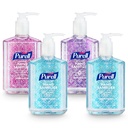Purell Advanced Hand Sanitizer Refreshing Gel Design Series, Clean Scent,Clear, 8 Fl Oz Pump Bottle (Pack of 4), 9652-06-ECDECO