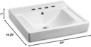 AMERICAN STANDARD 9024.014EC.020 Decorum Wall-Hung Sink, White