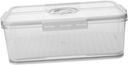 Airtight Bread Box with Timer Dial Reusable Plastic Container for Kitchen Counter Storage Compact Bread Warmer Freshness and Organized Fridge Use