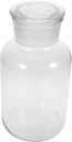 Unomor Glass Food Storage Container Wide Mouth Jar Airtight Lid for Cookies Flour Cereals Capacity