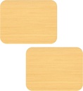 Wooden Replacement Lid Compatible with Pyrex 7210-PC 3-Cup Glass Bowls Rectangular Storage Cover Lids, Reusable Covers Compatible with Pyrex Rectangular Container Durable Food Storage Lids (2 PC)