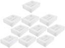 10pcs Bakery Paper Box for Muffins and Creative Window Design and for Parties and Holidays