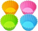 For Set of 4 Silicon Baking Cup Cake Lunch Bento Box Food Divider