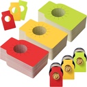 Daily Treasures 150PCS Wine Bottle Tags,3 Colors Wine Tags,Paper Wine Tags for Cellar Collection,Wine Labels for Wine Store,Wine Cellars Collections,Wineries,Restaurants( 3.5*2.25in,Red,Yellow,Green)