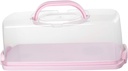 Reusable Bread Storage Box Portable Toast Container Handle Rectangular Bread Keeper for Home Use