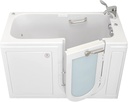 Ella Lounger 27"x60" Acrylic Hydro Massage Walk-In Bathtub with Right Outward Swing Door, Heated Seat, 2 Piece Fast Fill Faucet, 2" Dual Drain