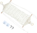 Unomor Fruit Vegetable Hanging Basket Rattan Basket for Home Kitchen Storage Hammock Fruit Hammock Hanging Vegetable