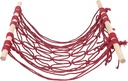 LIFKOME Hanging Fruit Vegetable Holder Kitchen Produce Organizer Woven Net Bag Fruit Hanging Basket Space-Saving Decor