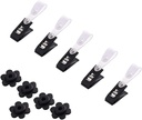 Garden Flag Rubber Stopper and Adjustable Windproof Garden Flag Clip. Advanced Lawn Flag Stopper and Yard Flag Clip, Pack of 10