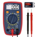 ASTROAI Digital Multimeter, 2000 Counts Multimeter with DC AC Voltmeter and Ohm Volt Amp Tester, Measures Voltage, Current, Resistance; Tests Live Wire, Continuity (Red)