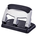 Bostitch Office EZ Squeeze High Hunty 3-Hole Punch for Home Office & School, 40-Sheet Conference, One-Touch 减力,Sleek银色设计