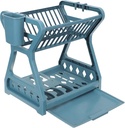 Hemoton Dish Drying Rack Multi Kitchen Organizer Utensil Holder Practical Countertop Draining Rack for Easy Dish Storage and Water Drainage Space-Saving Design