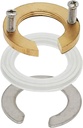 2sets 32mm(1-1/4inch) Brass C-Type Lock Nut,Single Hole Faucet Lock Nuts,Faucet Fixing Tool Set For Kitchen Bathroom Basin Sink(Gold)