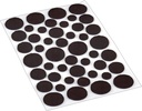 Shepherd Hardware 9425 Self-Adhesive Felt Surface Protection Pads, Assorted Sizes, 46-Count, Brown