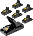 Hdama Mouse Trap, Mouse Traps That Work Small Mice Trap Outdoor Indoor Best Snap Traps for Mouse/Mice Safe and Reusable 6 Pack Quick Kill Mice Traps