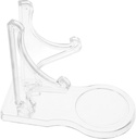 Acrylic Tea Cup Saucer Stand Space-saving Plate Display for Dining Easel Holder for Kitchen